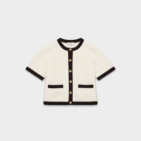 NWT Aritzia BABATON Approach Short Sleeve Cardigan XS - Picture 6 of 7